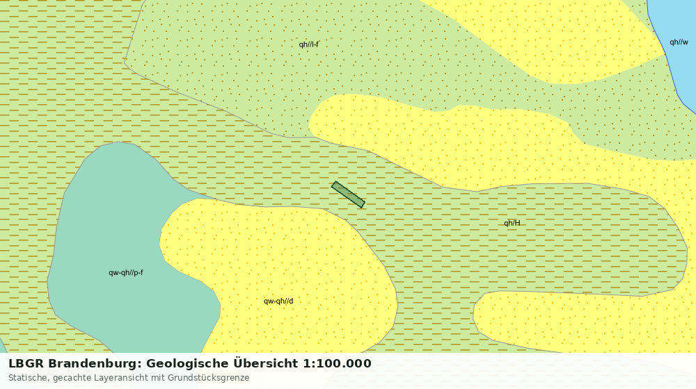 Statische Kartenansicht: LBGR Brandenburg: Geologische Übersicht 1:100.000