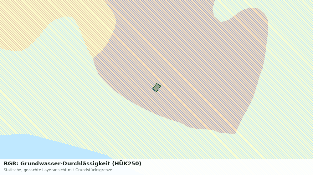 Statische Kartenansicht: BGR: Grundwasser-Durchlässigkeit (HÜK250)