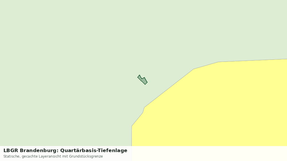 Statische Kartenansicht: LBGR Brandenburg: Quartärbasis-Tiefenlage