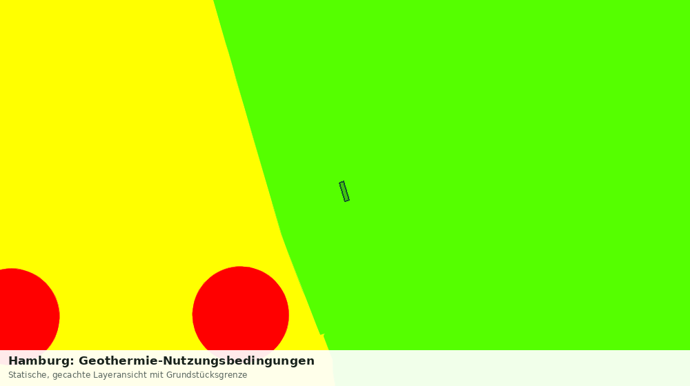 Statische Kartenansicht: Hamburg: Geothermie-Nutzungsbedingungen