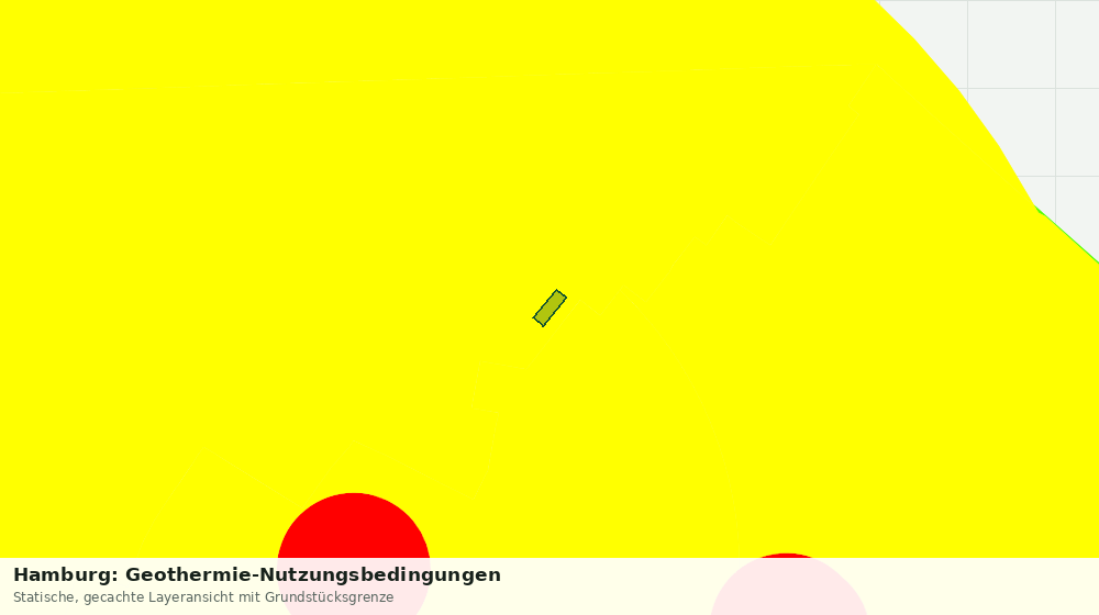 Statische Kartenansicht: Hamburg: Geothermie-Nutzungsbedingungen