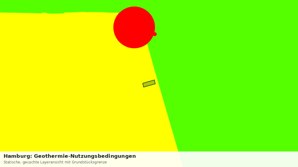 Statische Kartenansicht: Hamburg: Geothermie-Nutzungsbedingungen