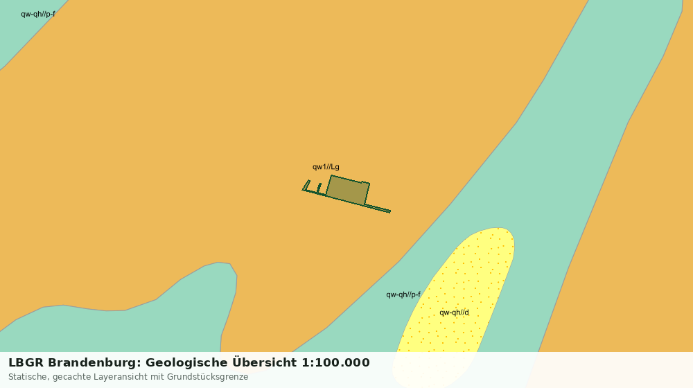 Statische Kartenansicht: LBGR Brandenburg: Geologische Übersicht 1:100.000