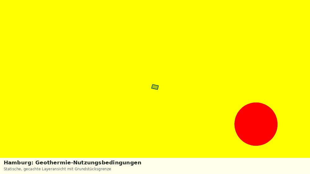 Statische Kartenansicht: Hamburg: Geothermie-Nutzungsbedingungen