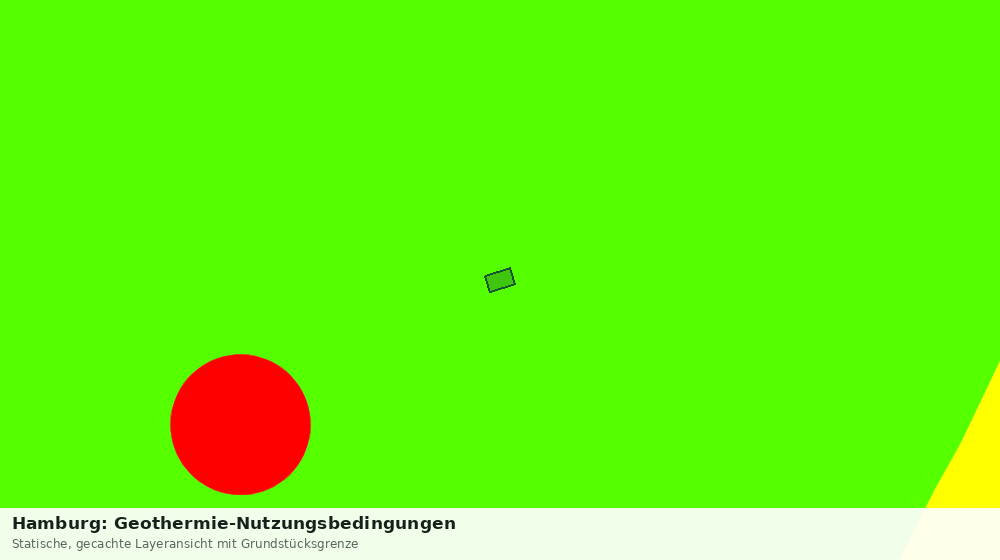 Statische Kartenansicht: Hamburg: Geothermie-Nutzungsbedingungen