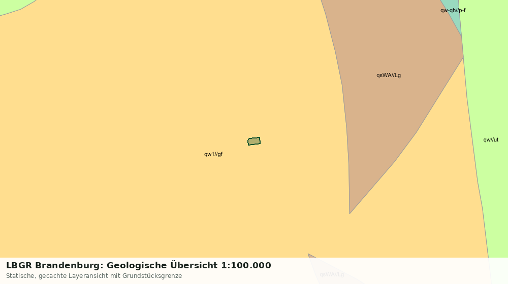 Statische Kartenansicht: LBGR Brandenburg: Geologische Übersicht 1:100.000