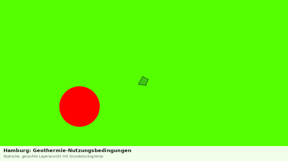 Statische Kartenansicht: Hamburg: Geothermie-Nutzungsbedingungen