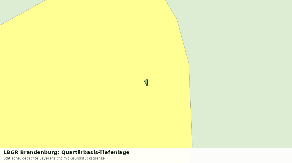 Statische Kartenansicht: LBGR Brandenburg: Quartärbasis-Tiefenlage
