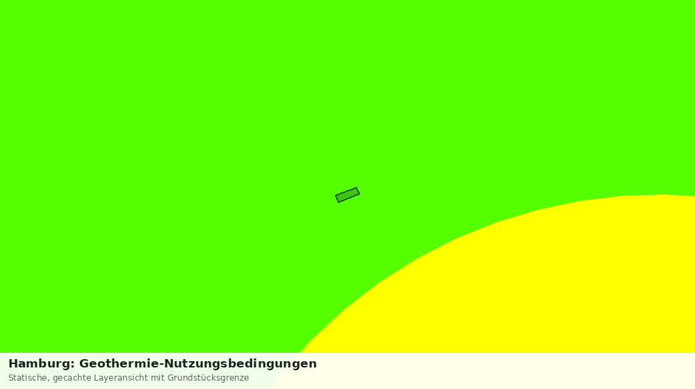 Statische Kartenansicht: Hamburg: Geothermie-Nutzungsbedingungen