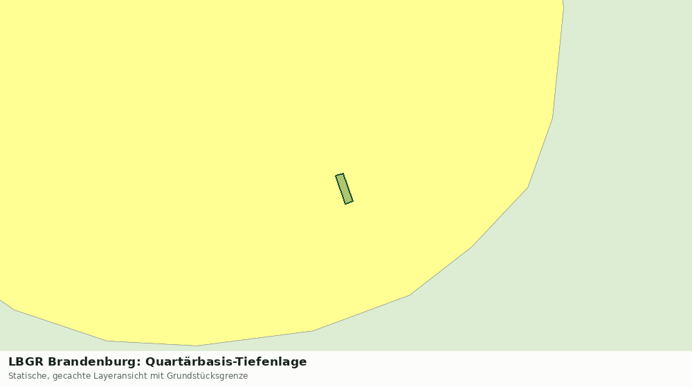 Statische Kartenansicht: LBGR Brandenburg: Quartärbasis-Tiefenlage