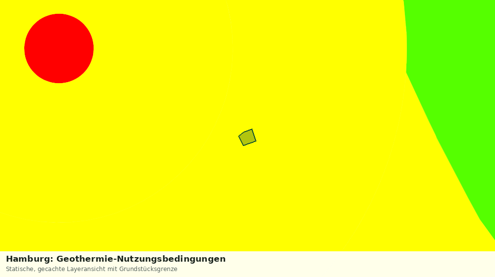 Statische Kartenansicht: Hamburg: Geothermie-Nutzungsbedingungen