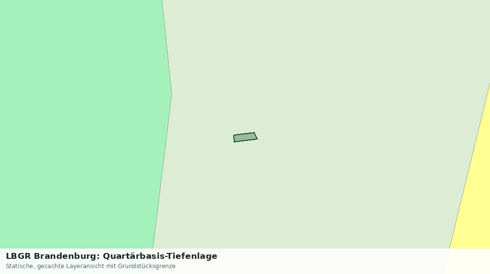 Statische Kartenansicht: LBGR Brandenburg: Quartärbasis-Tiefenlage