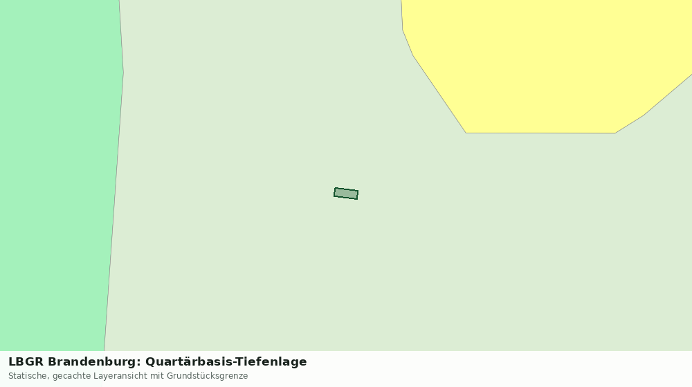 Statische Kartenansicht: LBGR Brandenburg: Quartärbasis-Tiefenlage