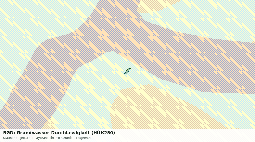 Statische Kartenansicht: BGR: Grundwasser-Durchlässigkeit (HÜK250)