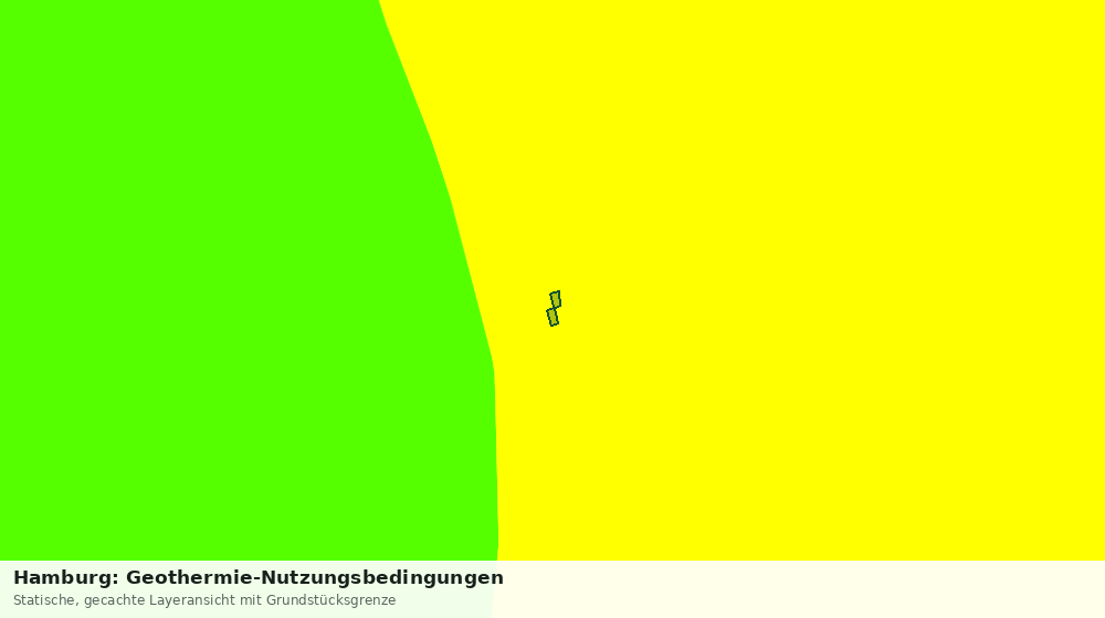 Statische Kartenansicht: Hamburg: Geothermie-Nutzungsbedingungen