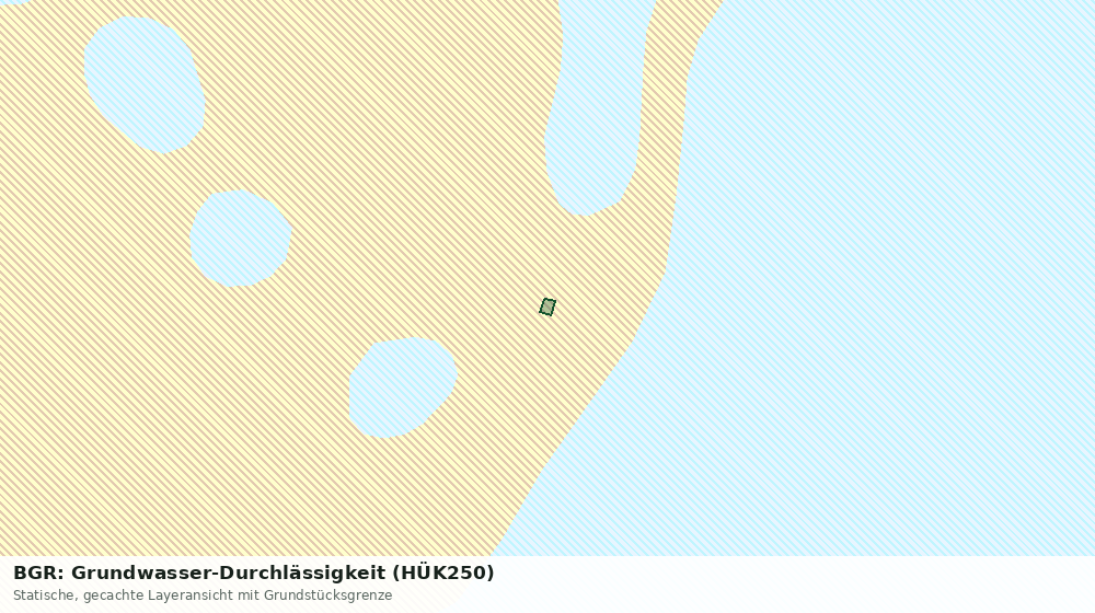 Statische Kartenansicht: BGR: Grundwasser-Durchlässigkeit (HÜK250)
