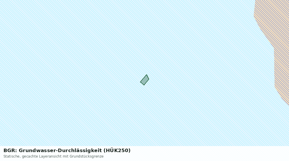 Statische Kartenansicht: BGR: Grundwasser-Durchlässigkeit (HÜK250)
