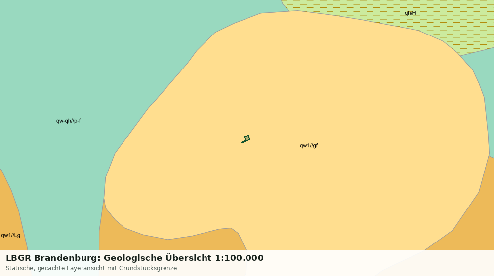 Statische Kartenansicht: LBGR Brandenburg: Geologische Übersicht 1:100.000