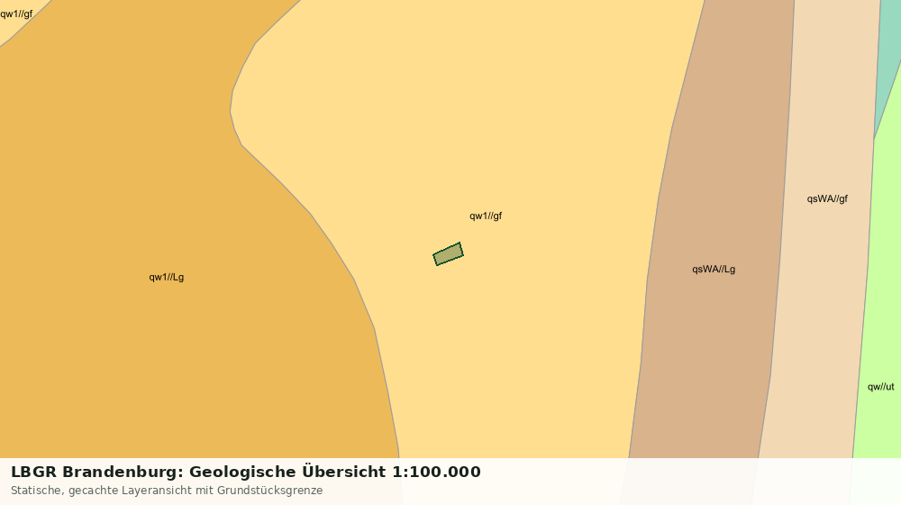 Statische Kartenansicht: LBGR Brandenburg: Geologische Übersicht 1:100.000