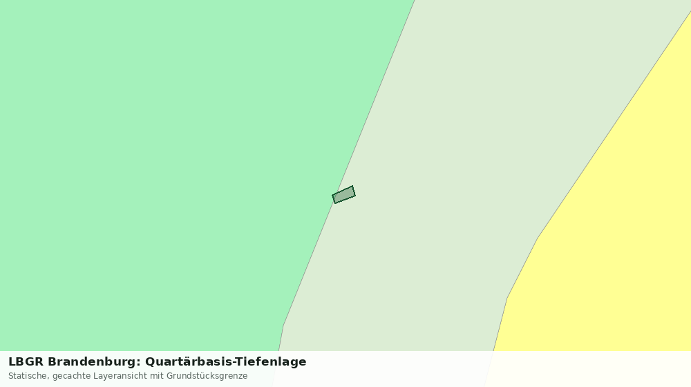 Statische Kartenansicht: LBGR Brandenburg: Quartärbasis-Tiefenlage