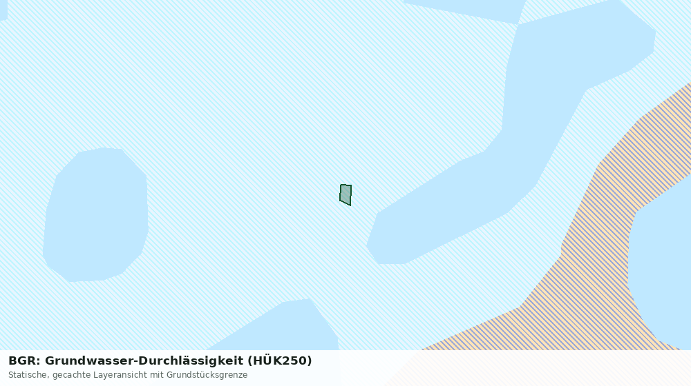 Statische Kartenansicht: BGR: Grundwasser-Durchlässigkeit (HÜK250)