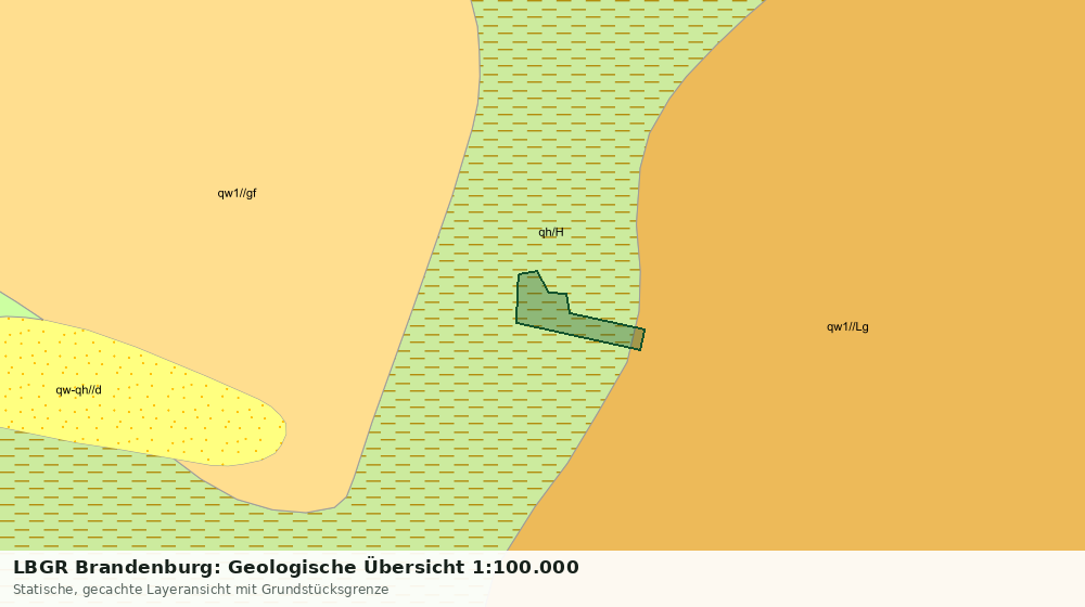 Statische Kartenansicht: LBGR Brandenburg: Geologische Übersicht 1:100.000
