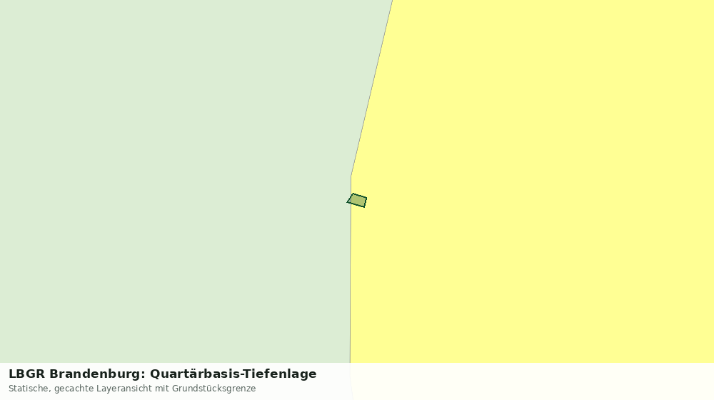Statische Kartenansicht: LBGR Brandenburg: Quartärbasis-Tiefenlage