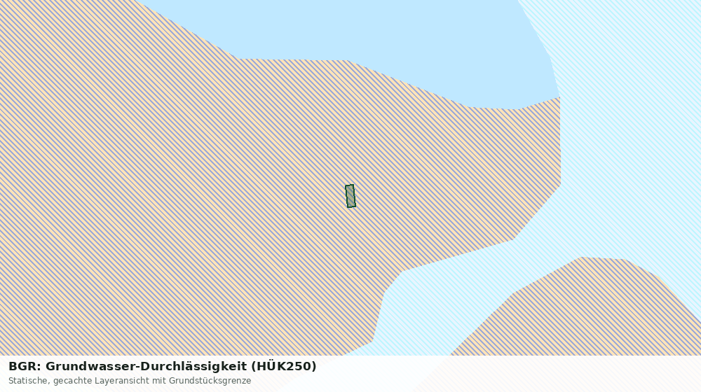 Statische Kartenansicht: BGR: Grundwasser-Durchlässigkeit (HÜK250)