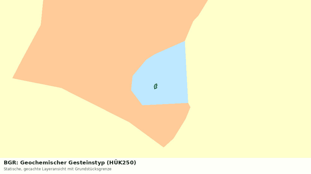 Statische Kartenansicht: BGR: Geochemischer Gesteinstyp (HÜK250)