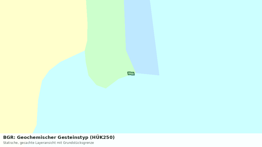 Statische Kartenansicht: BGR: Geochemischer Gesteinstyp (HÜK250)