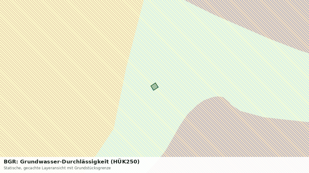 Statische Kartenansicht: BGR: Grundwasser-Durchlässigkeit (HÜK250)