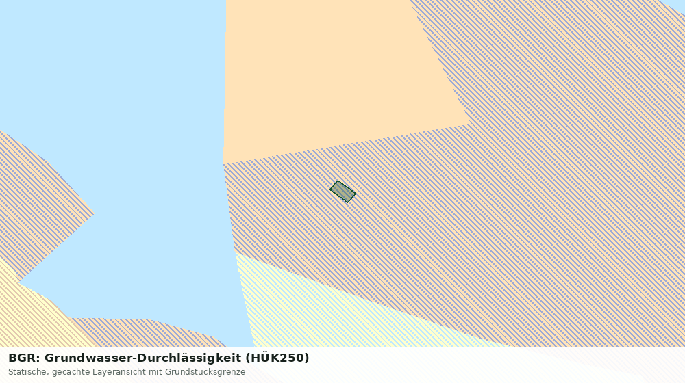 Statische Kartenansicht: BGR: Grundwasser-Durchlässigkeit (HÜK250)