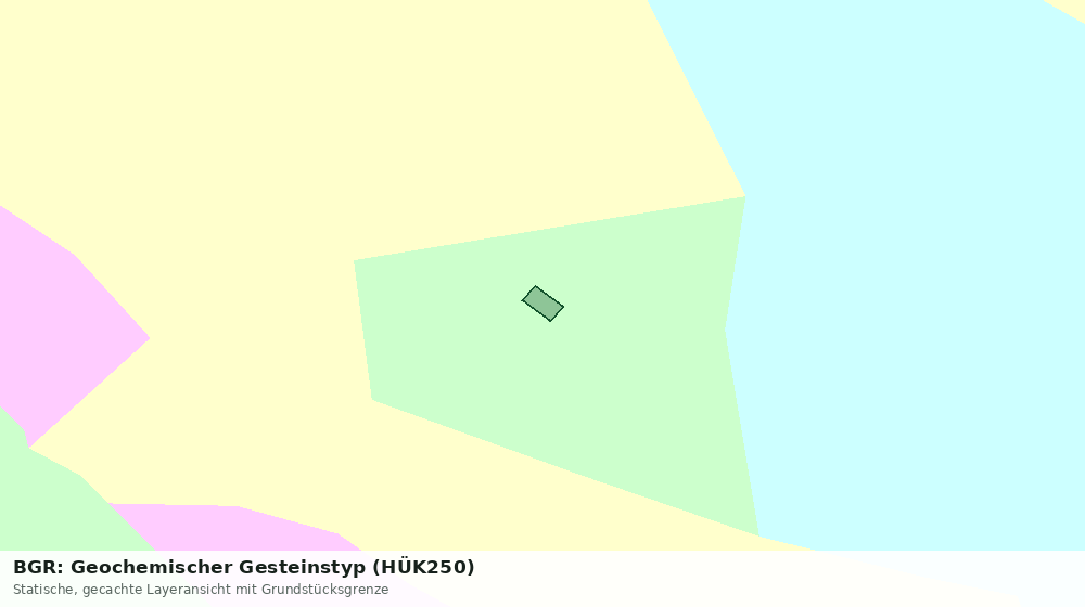 Statische Kartenansicht: BGR: Geochemischer Gesteinstyp (HÜK250)