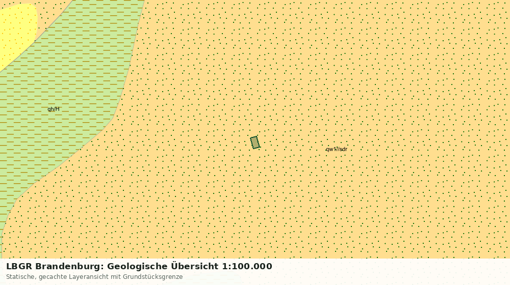 Statische Kartenansicht: LBGR Brandenburg: Geologische Übersicht 1:100.000