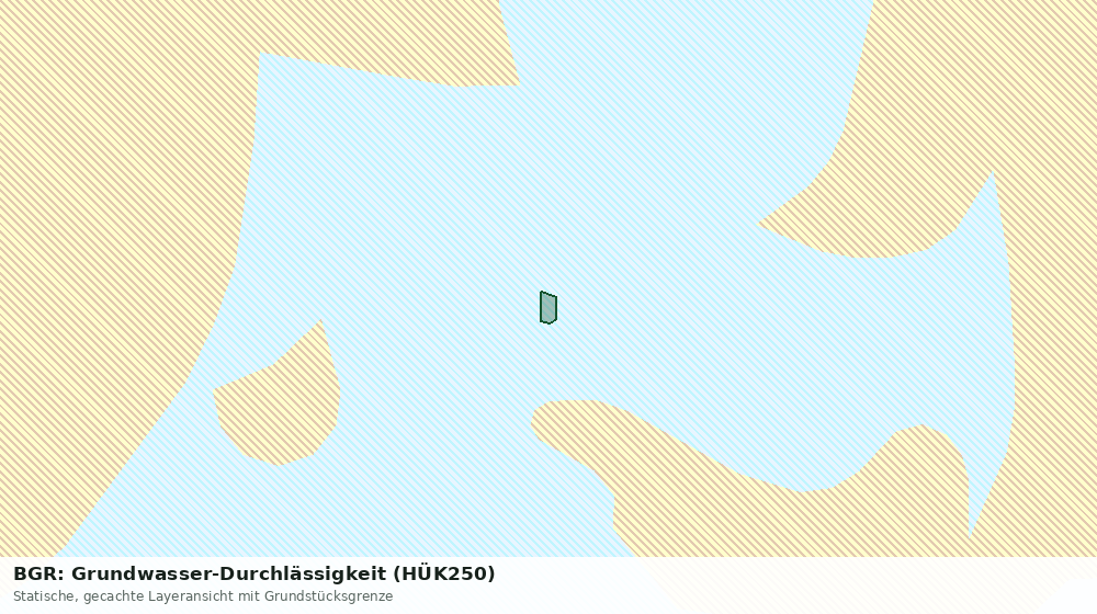 Statische Kartenansicht: BGR: Grundwasser-Durchlässigkeit (HÜK250)