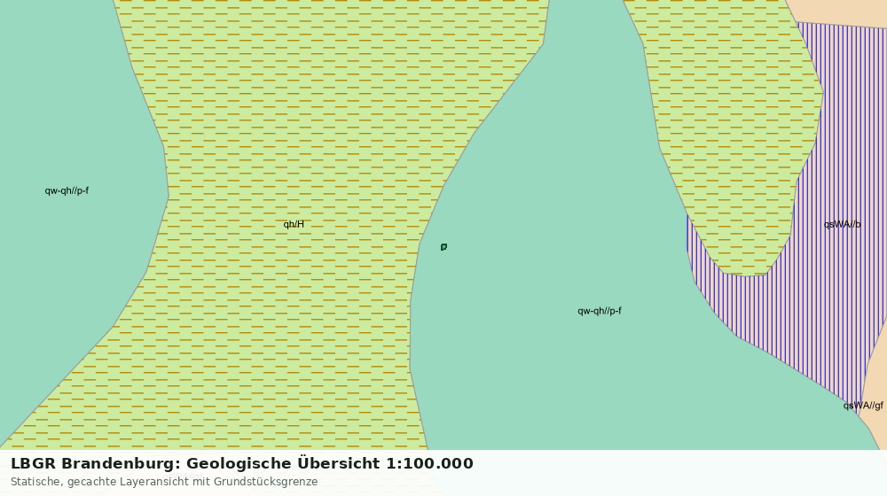 Statische Kartenansicht: LBGR Brandenburg: Geologische Übersicht 1:100.000