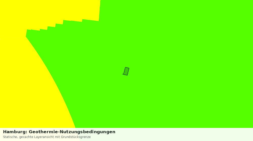 Statische Kartenansicht: Hamburg: Geothermie-Nutzungsbedingungen