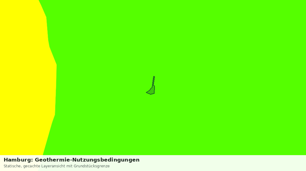 Statische Kartenansicht: Hamburg: Geothermie-Nutzungsbedingungen