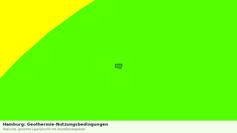 Statische Kartenansicht: Hamburg: Geothermie-Nutzungsbedingungen