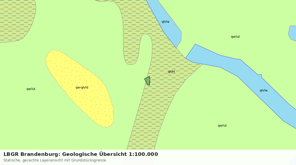 Statische Kartenansicht: LBGR Brandenburg: Geologische Übersicht 1:100.000