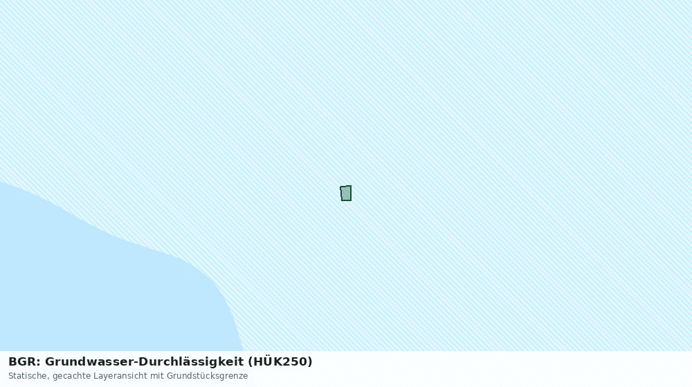 Statische Kartenansicht: BGR: Grundwasser-Durchlässigkeit (HÜK250)