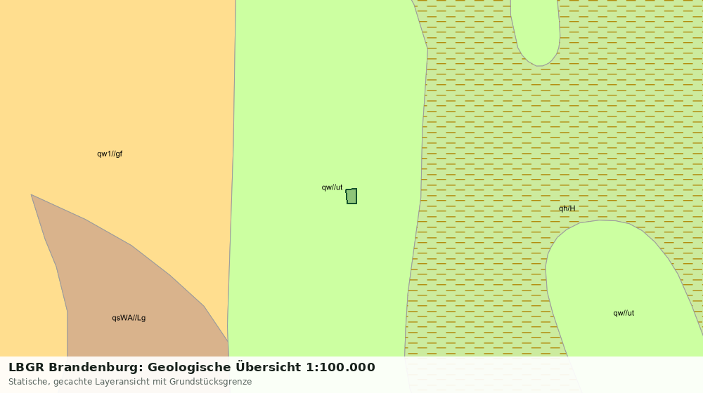 Statische Kartenansicht: LBGR Brandenburg: Geologische Übersicht 1:100.000