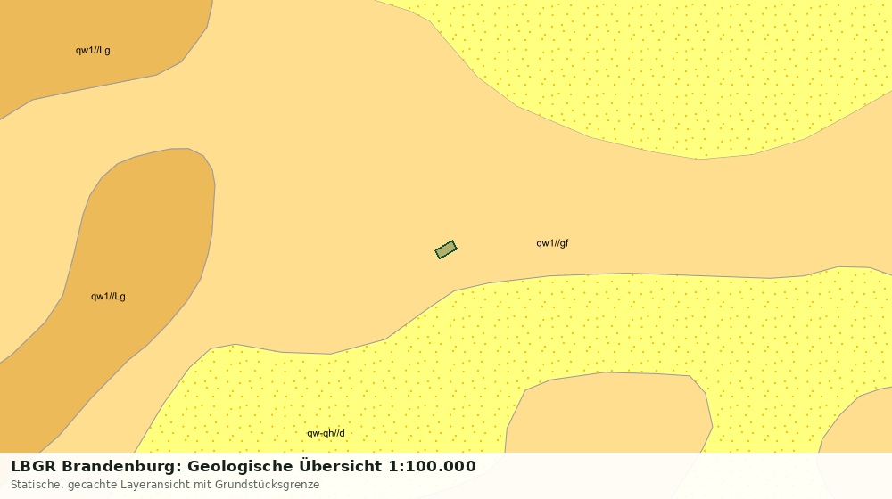 Statische Kartenansicht: LBGR Brandenburg: Geologische Übersicht 1:100.000