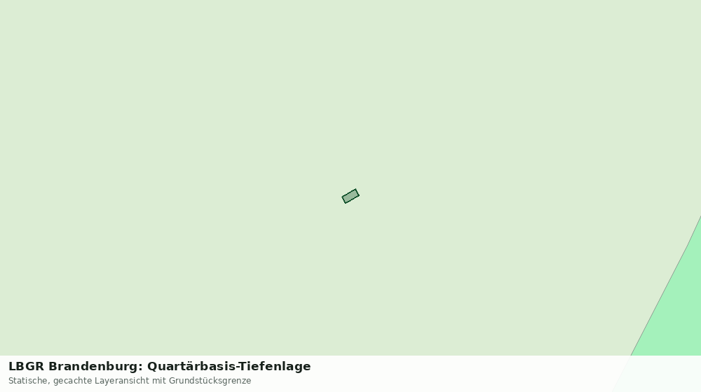 Statische Kartenansicht: LBGR Brandenburg: Quartärbasis-Tiefenlage
