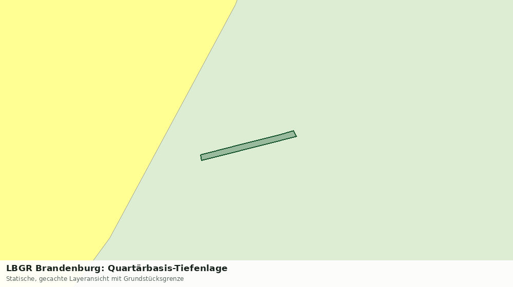 Statische Kartenansicht: LBGR Brandenburg: Quartärbasis-Tiefenlage
