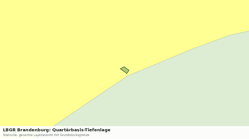 Statische Kartenansicht: LBGR Brandenburg: Quartärbasis-Tiefenlage