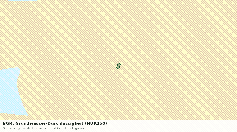 Statische Kartenansicht: BGR: Grundwasser-Durchlässigkeit (HÜK250)