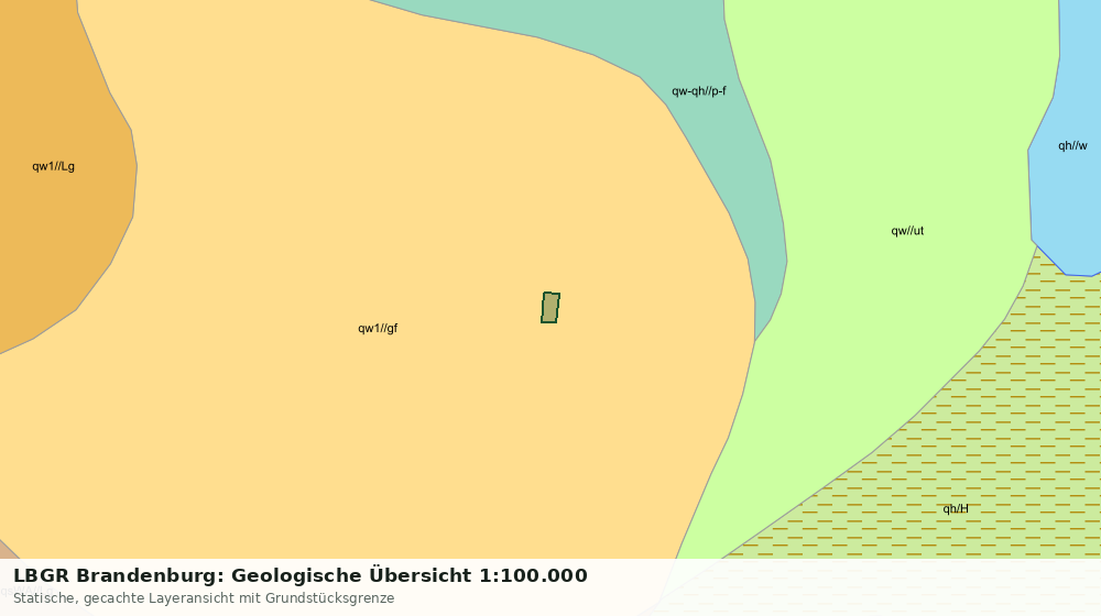 Statische Kartenansicht: LBGR Brandenburg: Geologische Übersicht 1:100.000