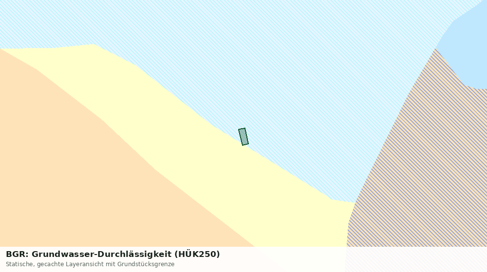 Statische Kartenansicht: BGR: Grundwasser-Durchlässigkeit (HÜK250)