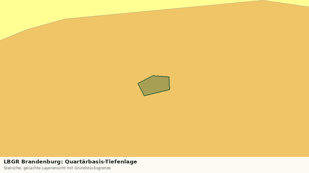 Statische Kartenansicht: LBGR Brandenburg: Quartärbasis-Tiefenlage